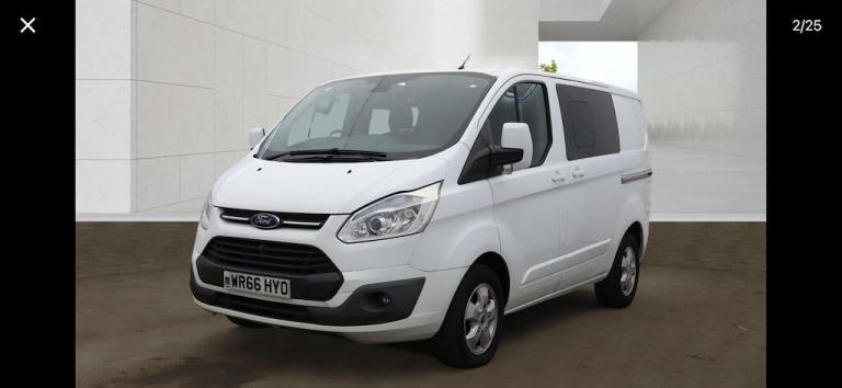 2016 Ford Transit Custom 290 LIMITED 155 SWB LR DCB Crew Van Diesel Manual