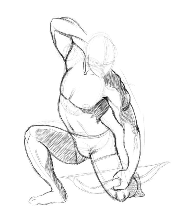 Life model in London for life drawing