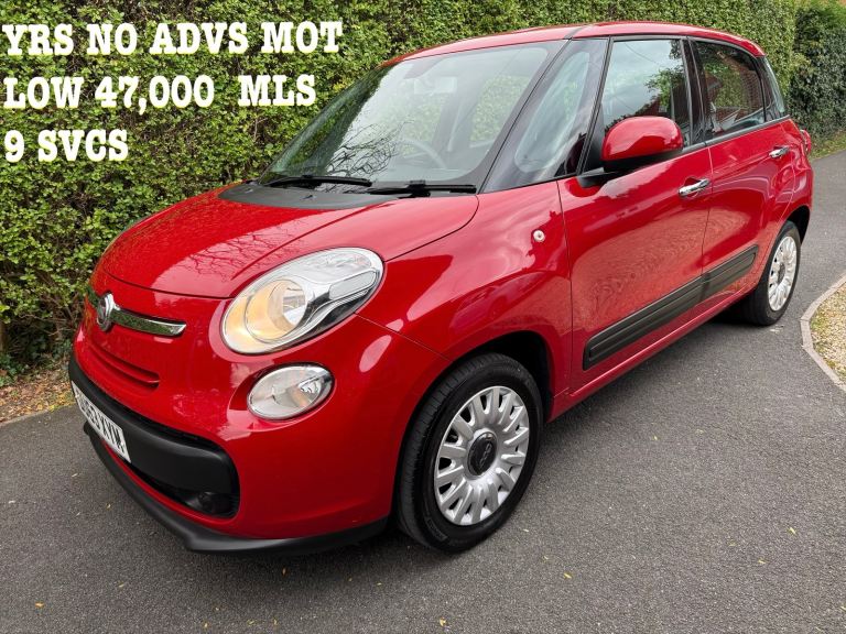 FIAT 500L MPV 1.4 3 MTH WARTY 47,000MLS 9 SVCS YRS NO ADVS MOT 55 MPG IMMACULATE CAR !