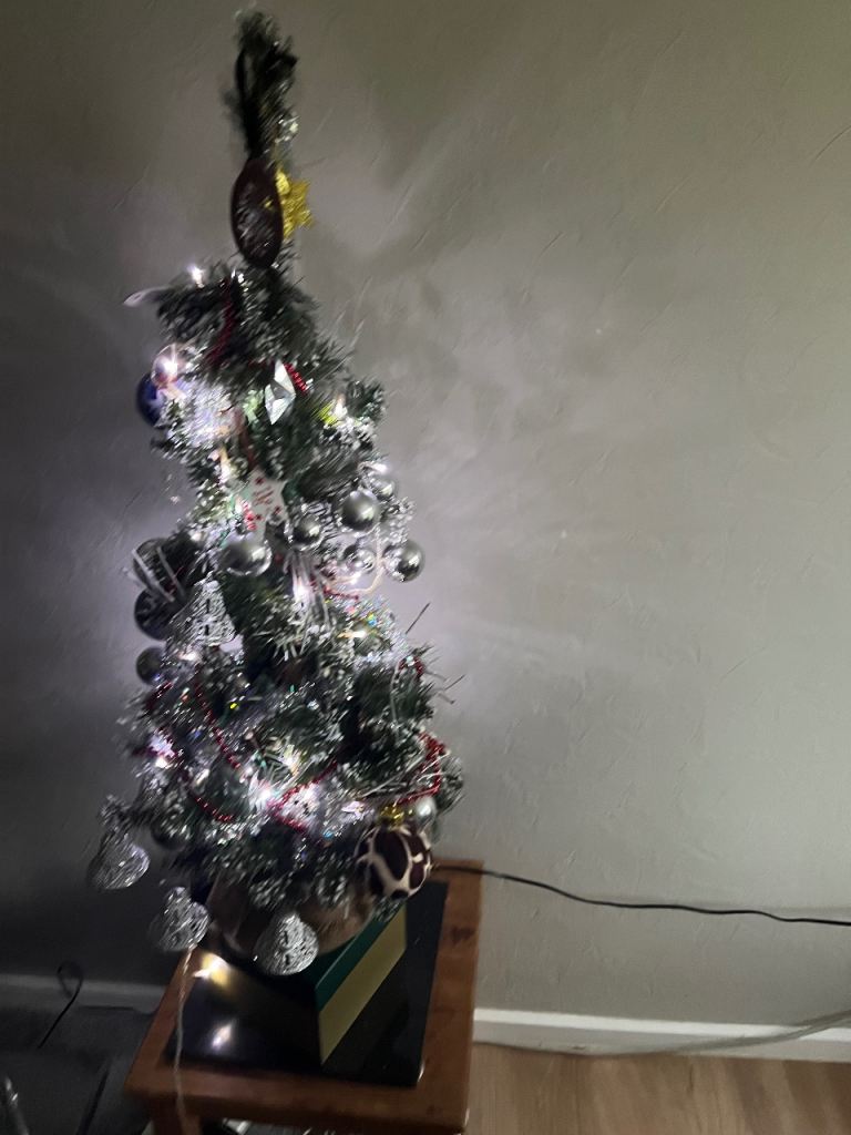 Traditional fir tree & decorations