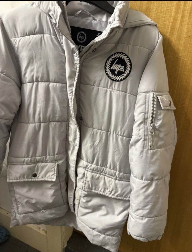 Hype boys grey hoodie jacket