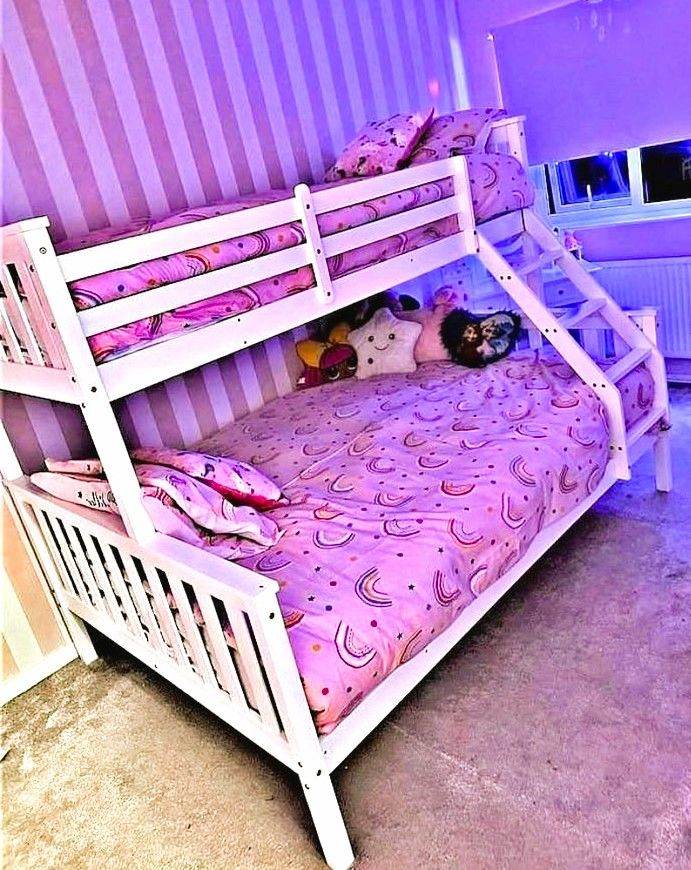 GET TODAY DELIVERY!🚛 TRIO WOODEN BUNK BED FRAME WITH 2x OPTIONAL MATTRESS | 25% DISCOUNT OFFER! **