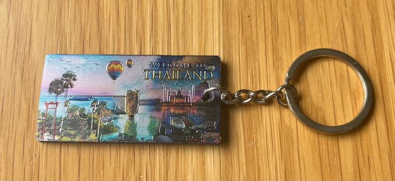 Welcome to Thailand hot air balloon Keyring