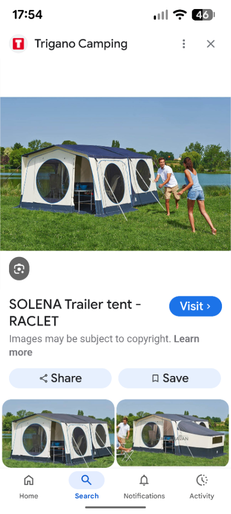 Raclet Solena Trailer Tent **Big price reduction**