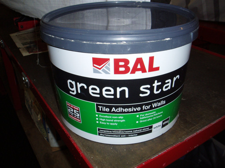 image for BAL GREEN STAR TILE ADHESIVE, WHITE 15KG