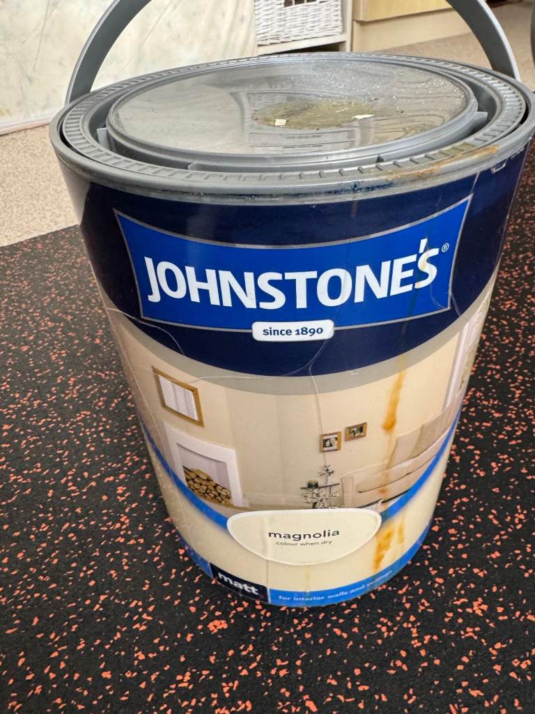 Brand New Johnstone's Vinyl Matt Emulsion – Magnolia (5 Litres)