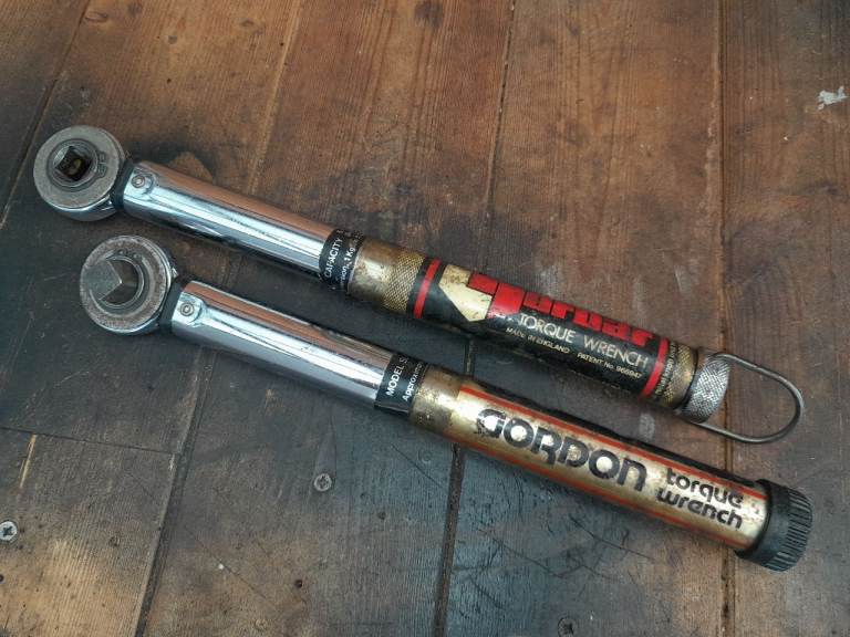 1/2 inch torque wrench set x2 gordon and norbar. 