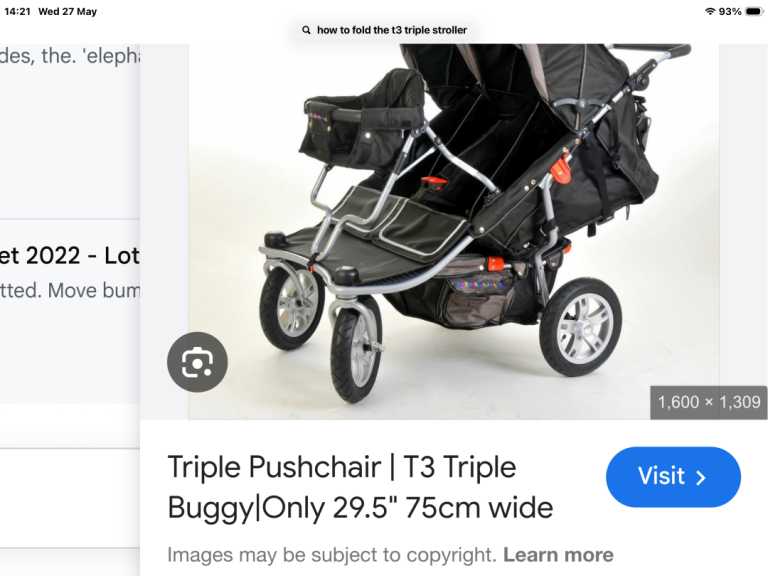 The T 3 Triple buggy from Lotsofbabies 