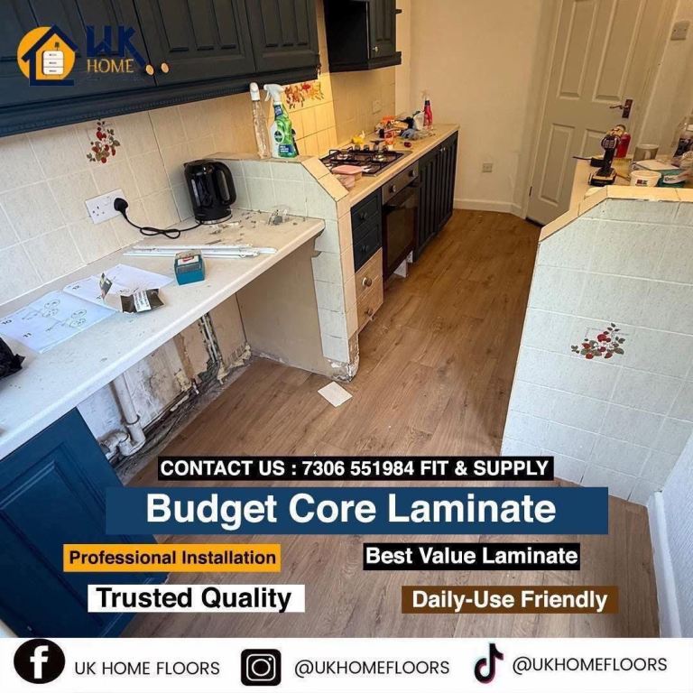 Low cost budget friendly laminate 