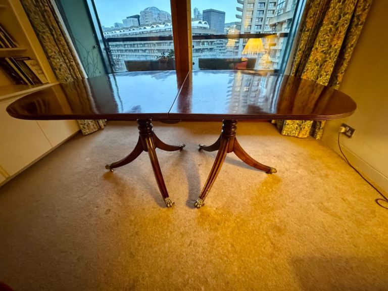Dining Table Antique Regency Polished Mahogany