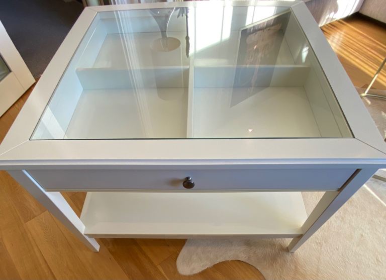 IKEA Liatorp Coffee Table White/Tempered Glass 93cm X 93cm