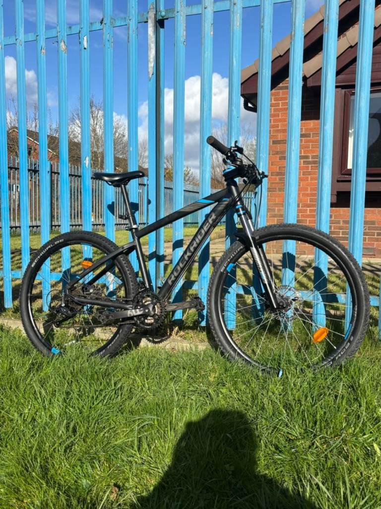 Rockrider ST520s Men's Bike Black And Blue Size S