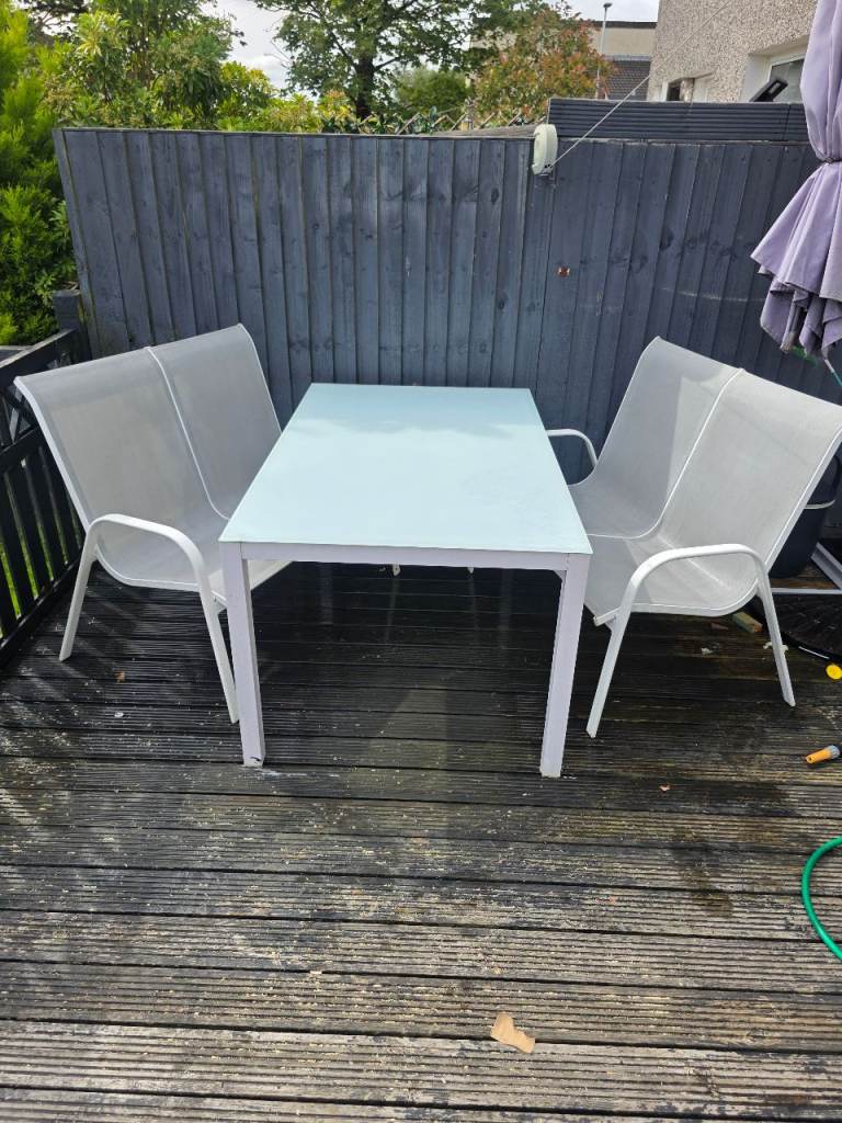Garden table and chairs