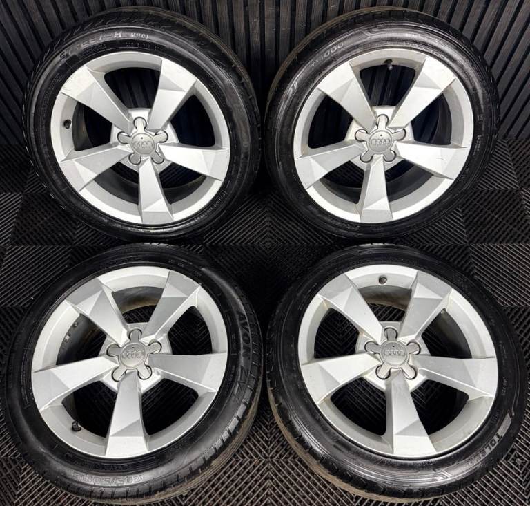 16'' GENUINE AUDI A1 5 SPOKE ALLOY WHEELS ALLOYS TYRES
