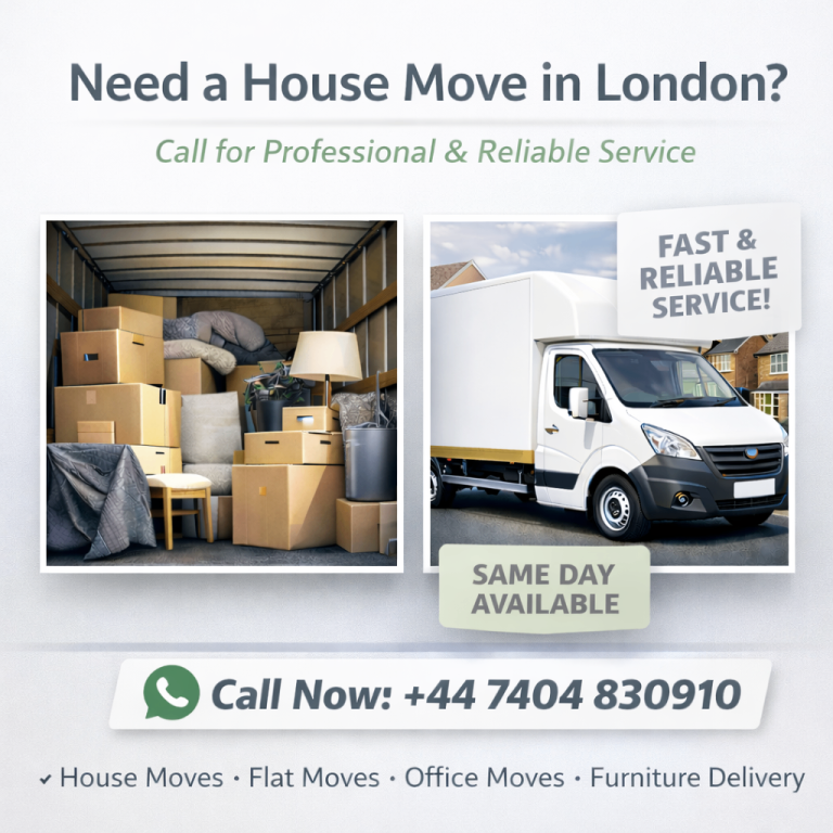  House Move | Large Luton Van | Fast & Reliable Service | Call Now