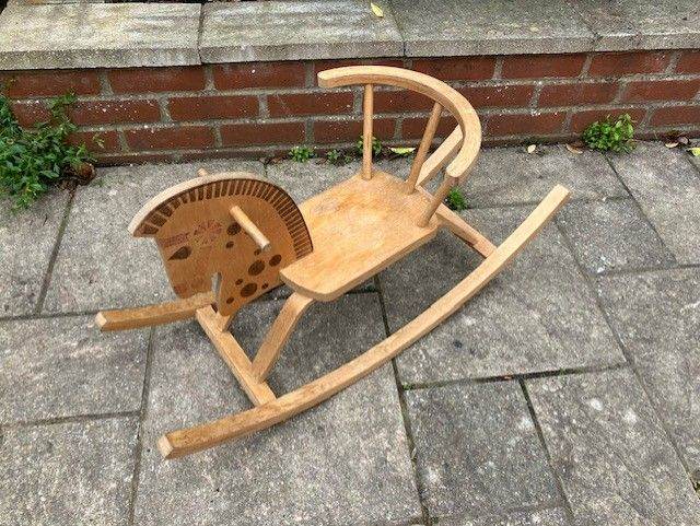 Children's Beautiful Wooden Rocking Horse
