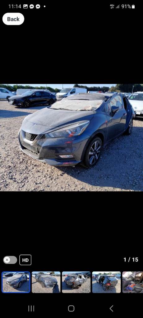 Nissan micra 2018 breaking 