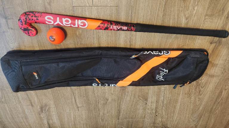 Hockey Stick, Ball and Bag