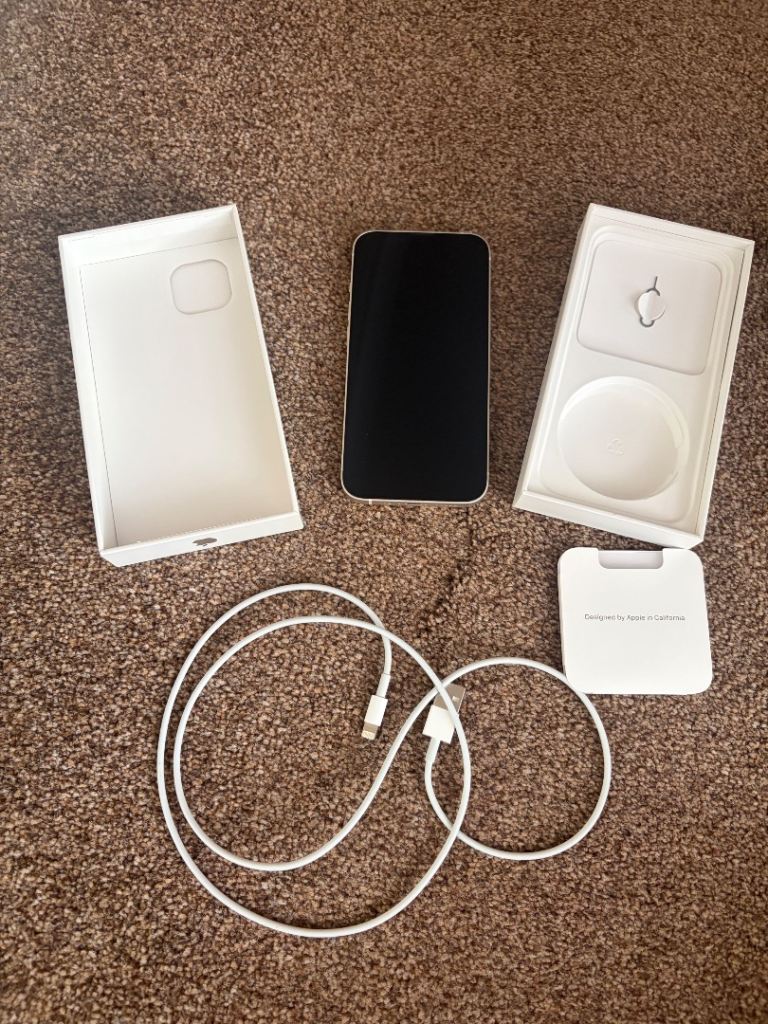 Excellent Condition White iPhone 13 128GB Unlocked Boxed Battery Health 81% Used