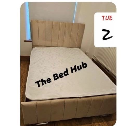 Single panel divan bed base + 2 DRAWERS