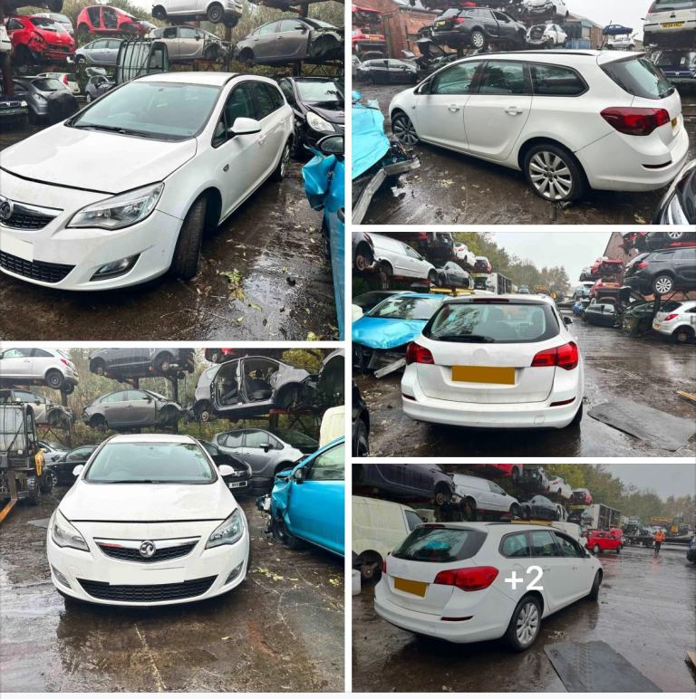 Vauxhall Astra j. Bonnet White. 2012. Breaking 