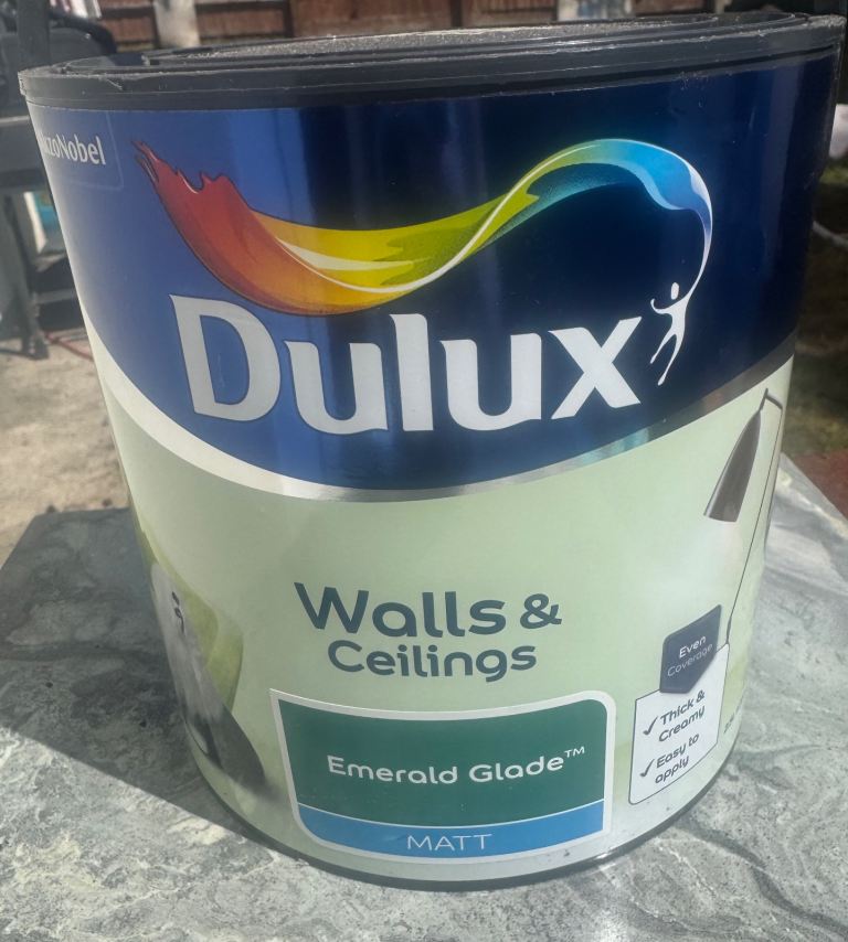 Dulux Walls & Ceilings Matt Paint – Emerald Glade, Unopened