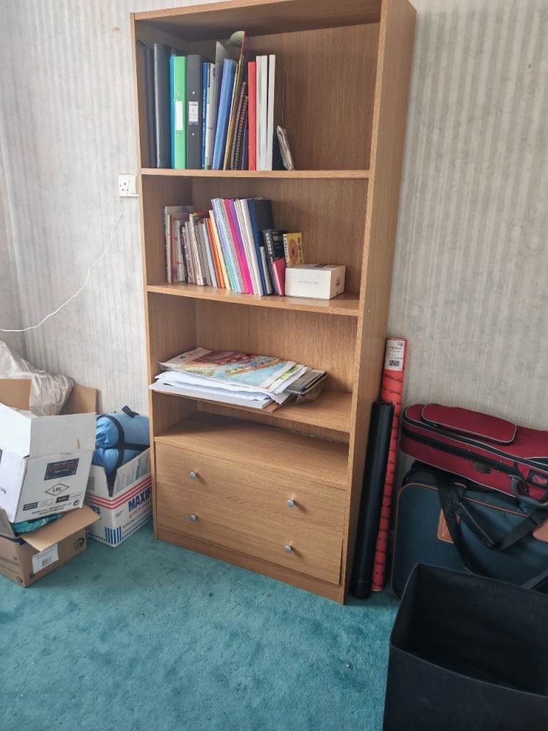Bookshelf with two drawers 