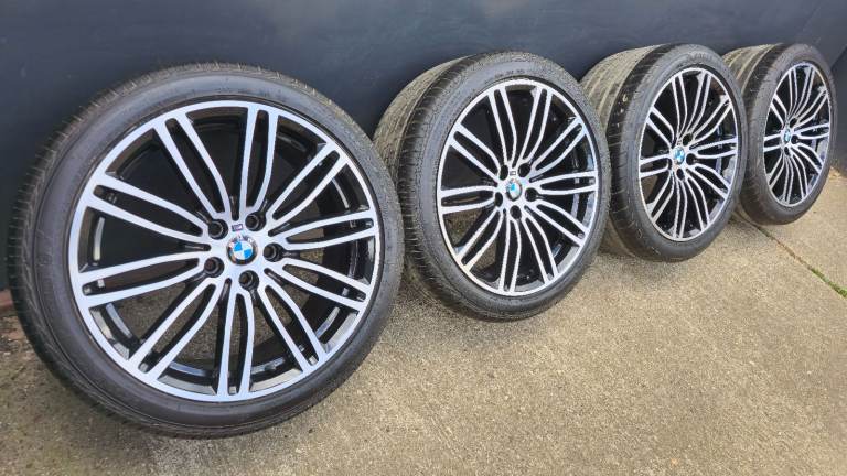 Genuine BMW 664M MSport 19" Alloy Wheels 5 Series G30 G31 G20 G21 Diamond Turned