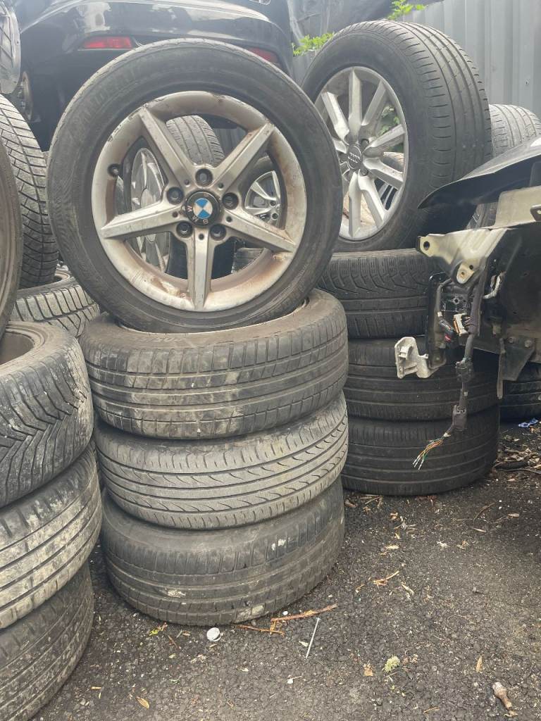 BMW 1 Series 4x 16" 5 Spoke (Star) Alloy Wheel 7J Et40 (F20/F21/LCI) with Tyre