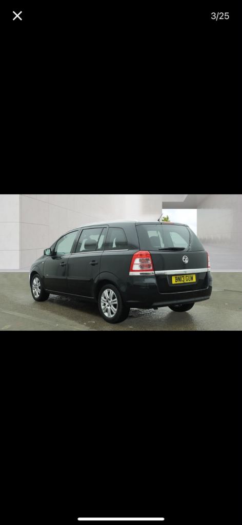 Vauxhall, ZAFIRA, MPV, 2013, Manual, 1598 (cc), 5 doors