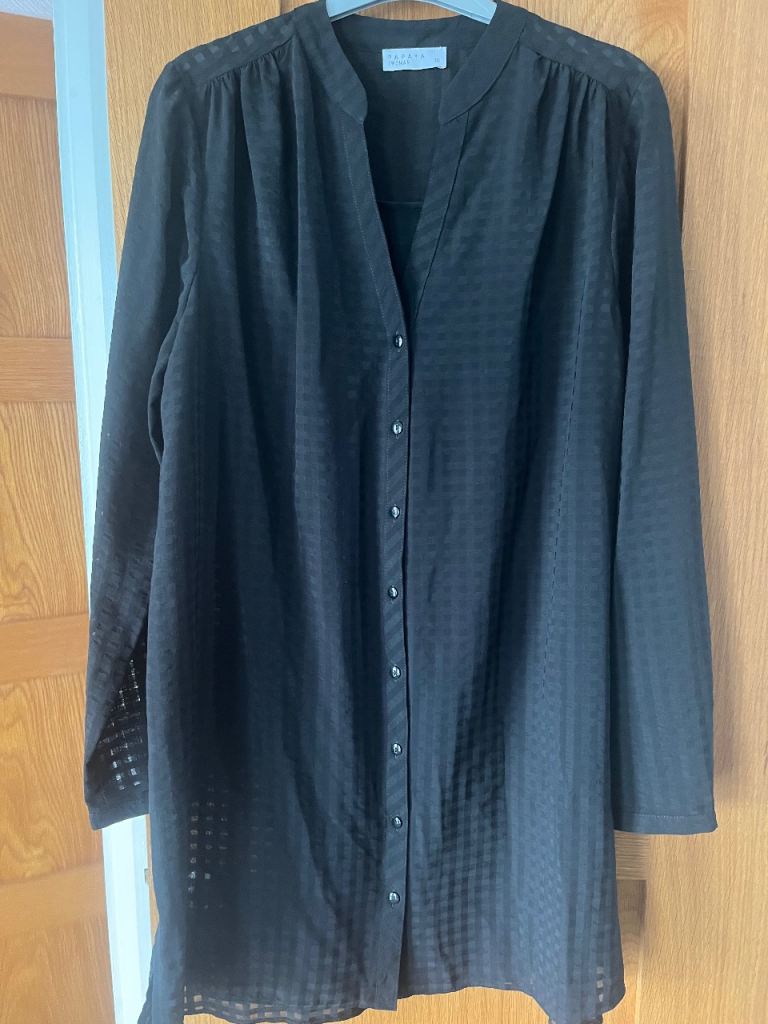 Ladies black blouse size 10