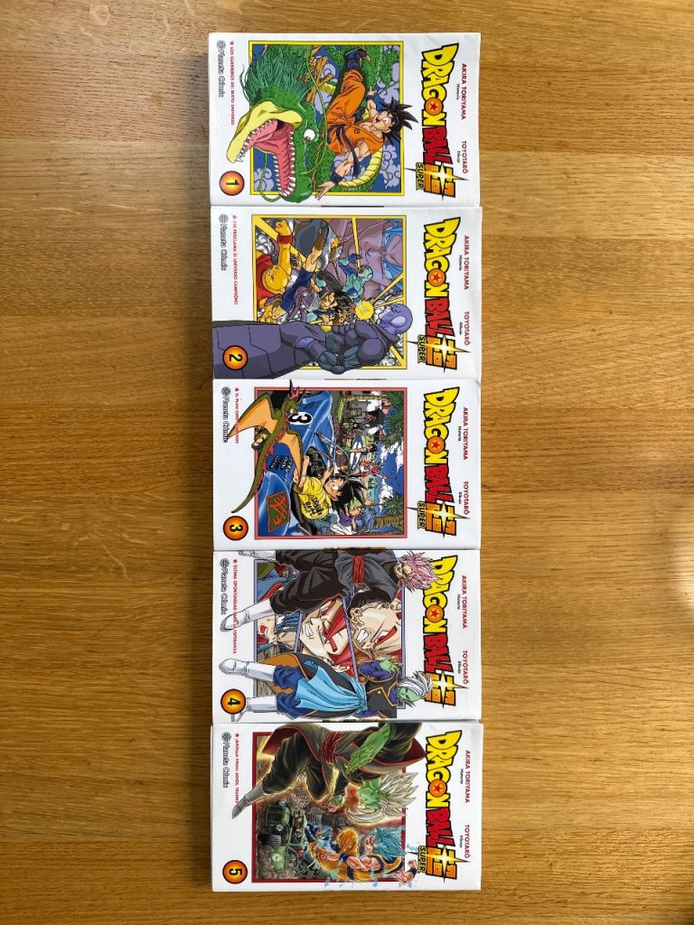 Dragonball Super in Spanish books 1-5