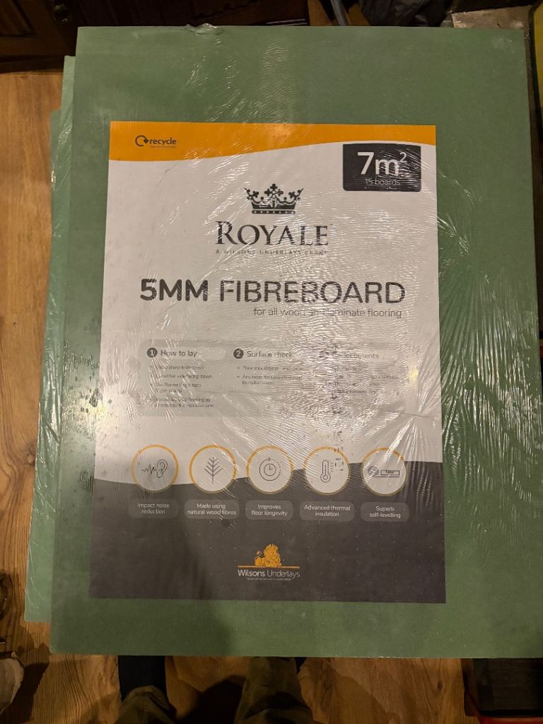 Royale Fibreboard Laminate and Wood Flooring Underlay – 5.5mm 