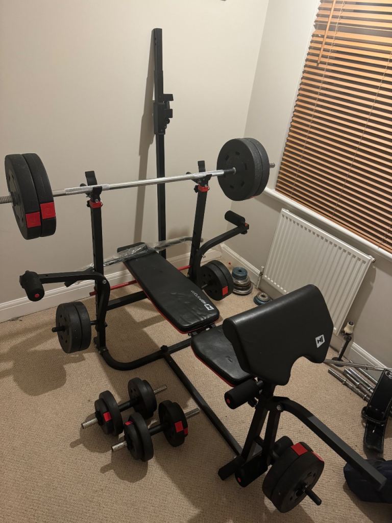 Gym set with weights