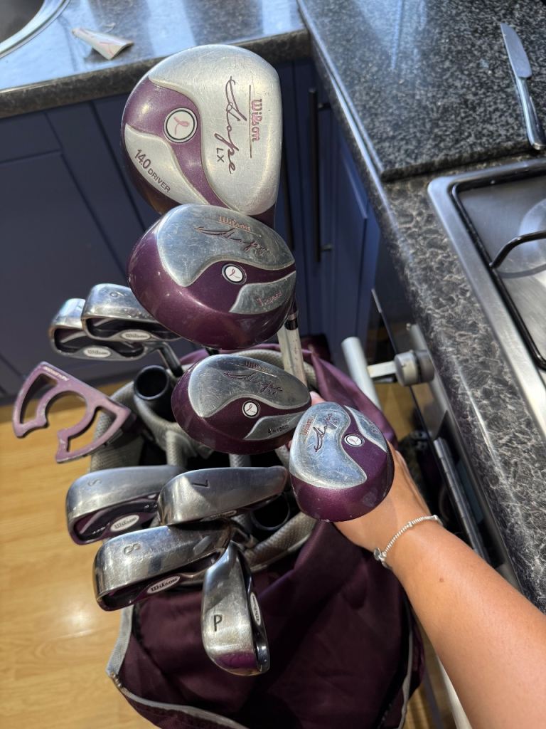 Wilson Golf Club Set with Bag - Purple, Good Condition