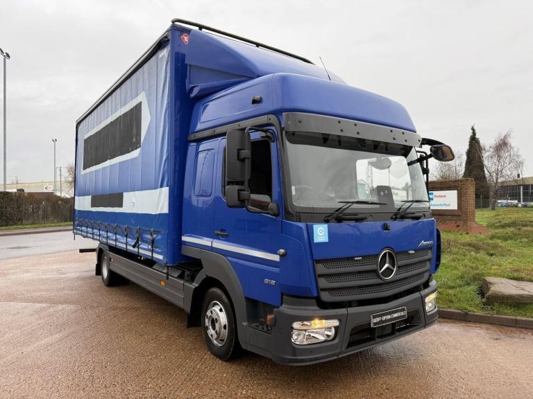 MERCEDES ATEGO 816 2021 (21) EURO 6, HIGH ROOF DBL SLEEPER 7.5 TON CURTAINSIDER