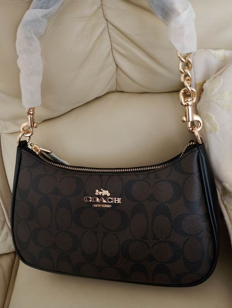 Brand New Coach Signature Monogram Shoulder Bag