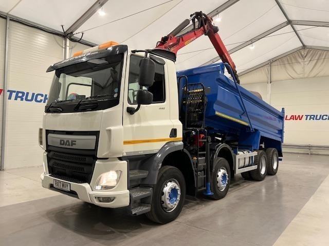 DAF CF 440 8x4 Day Cab Steel Tipper Grab Manual