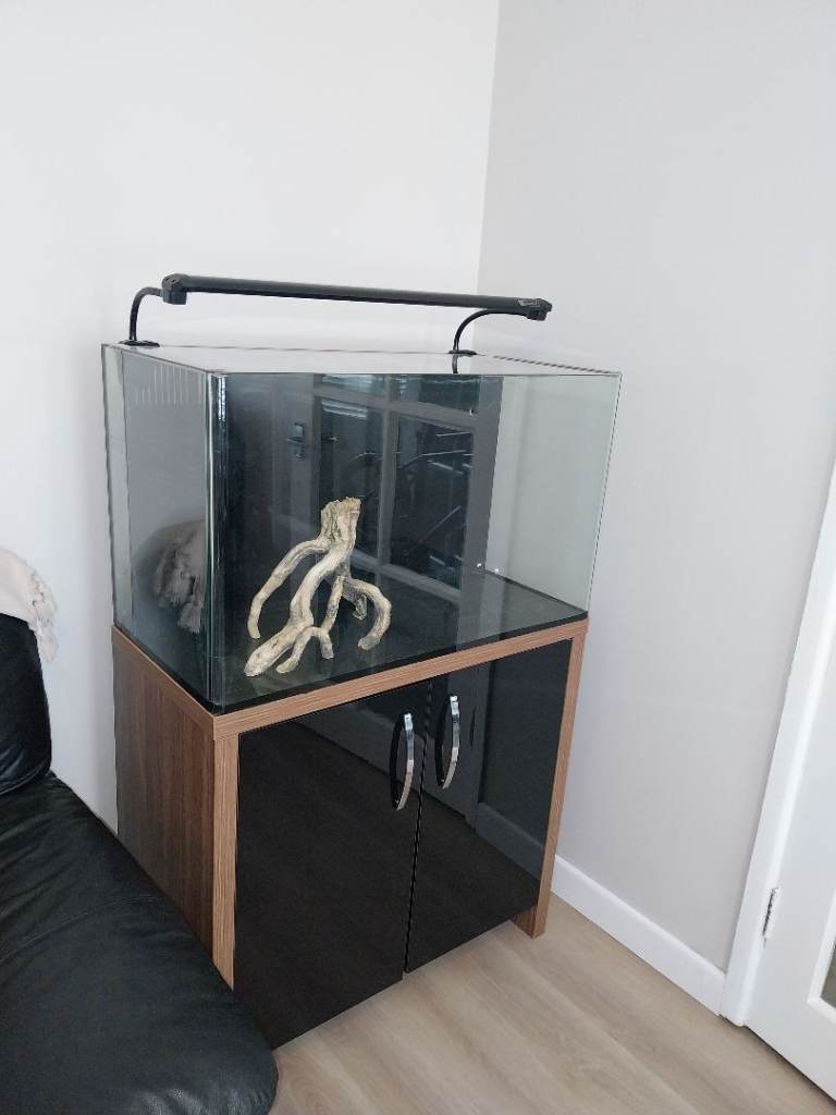 Fish tank with cabinet and light for sale