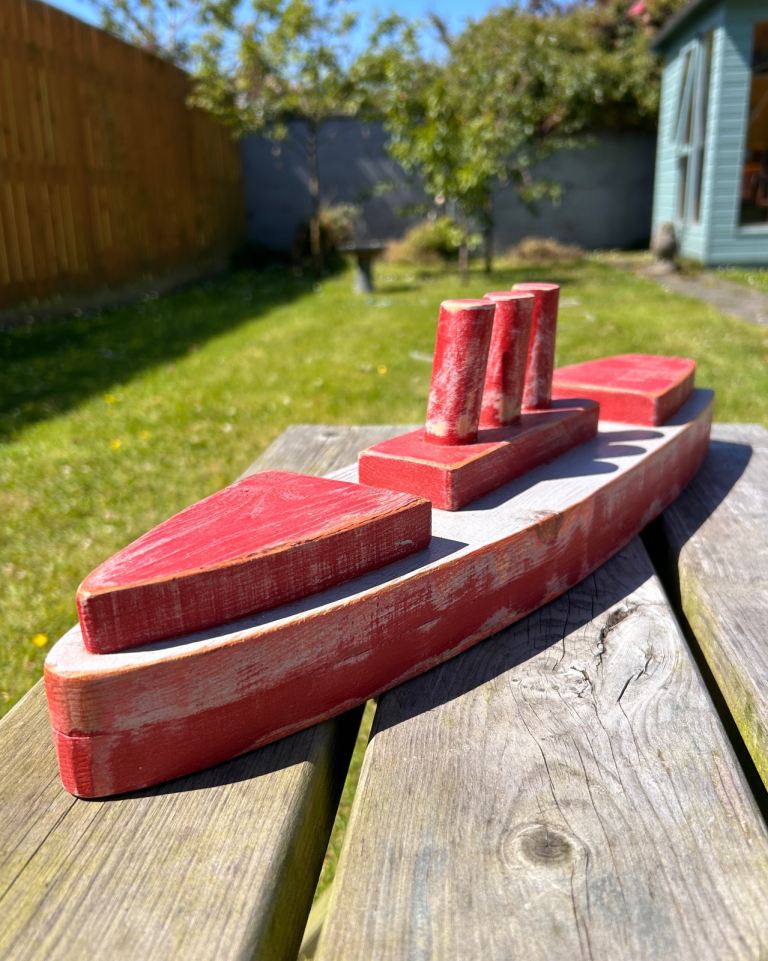 Homemade Wooden Ship Cruise Liner 