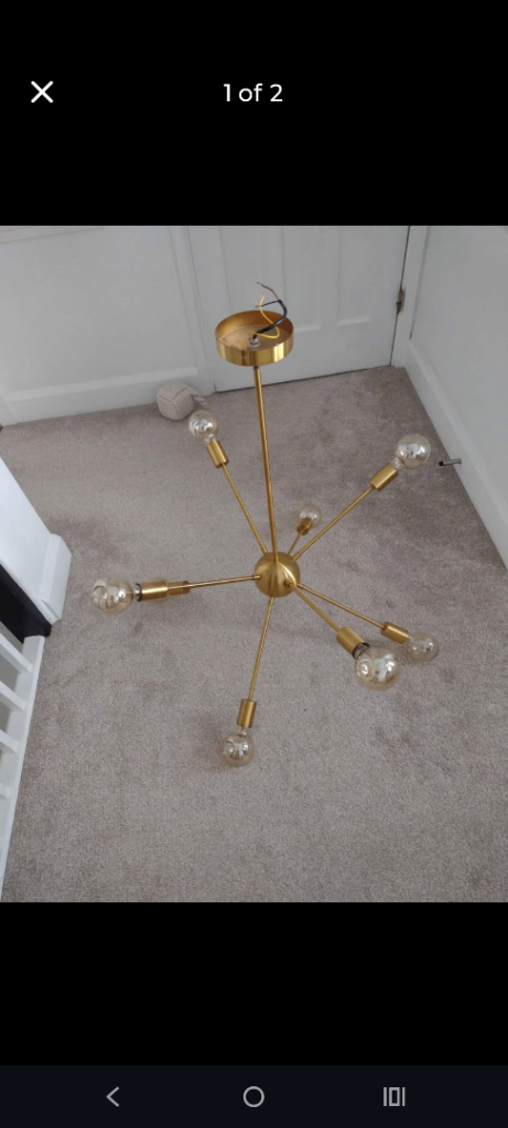 Pendant brass light 