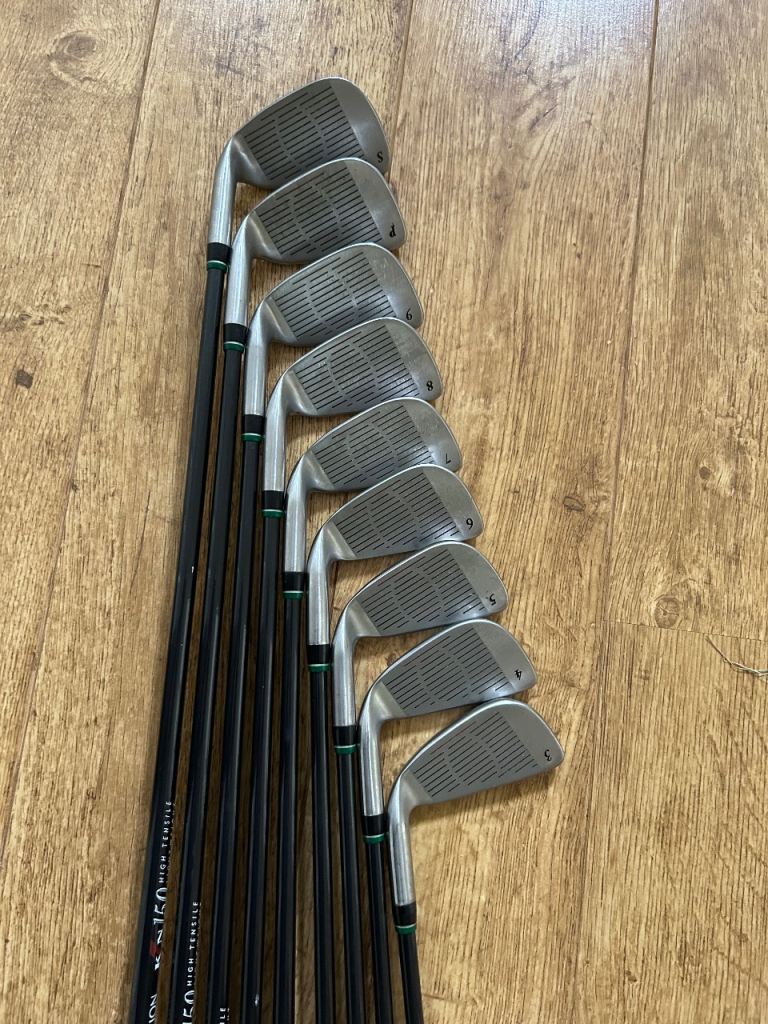 Option Golf clubs 3-SW graphite shafts.
