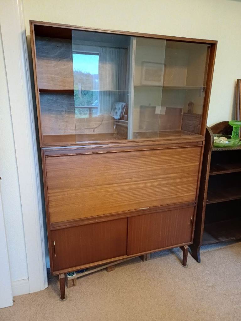 Mid century reak solid wood bureau