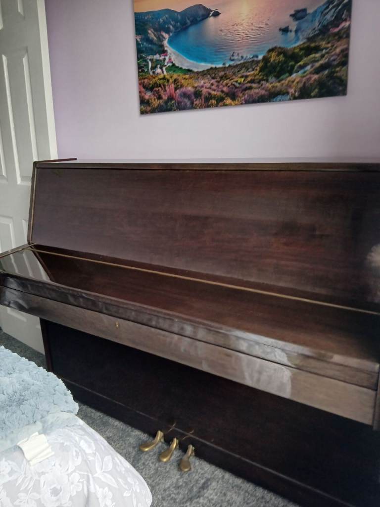 Dark Wood Upright Piano – good Condition