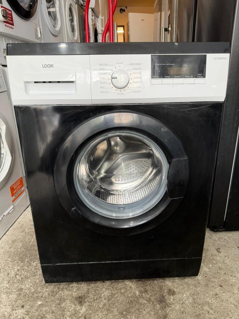 Logik 7kg 1200 rpm Black Washing Machine With Free Delivery 🚚 