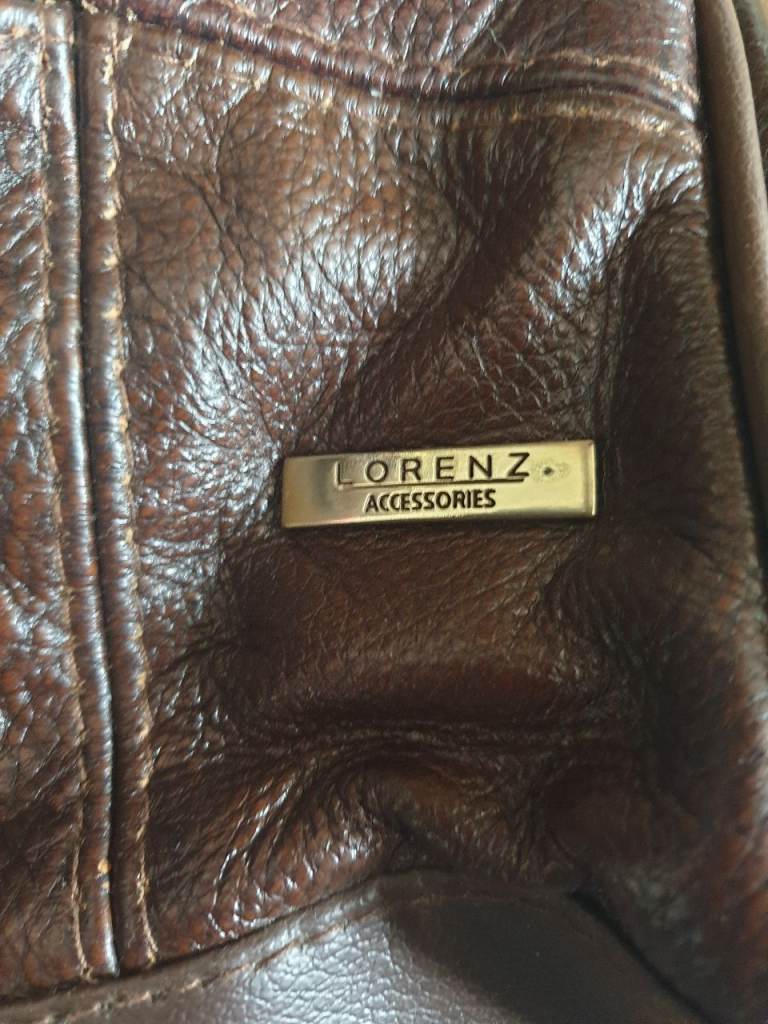 LORENZ Brown Two-Handle Shoulder Bag - Good Condition