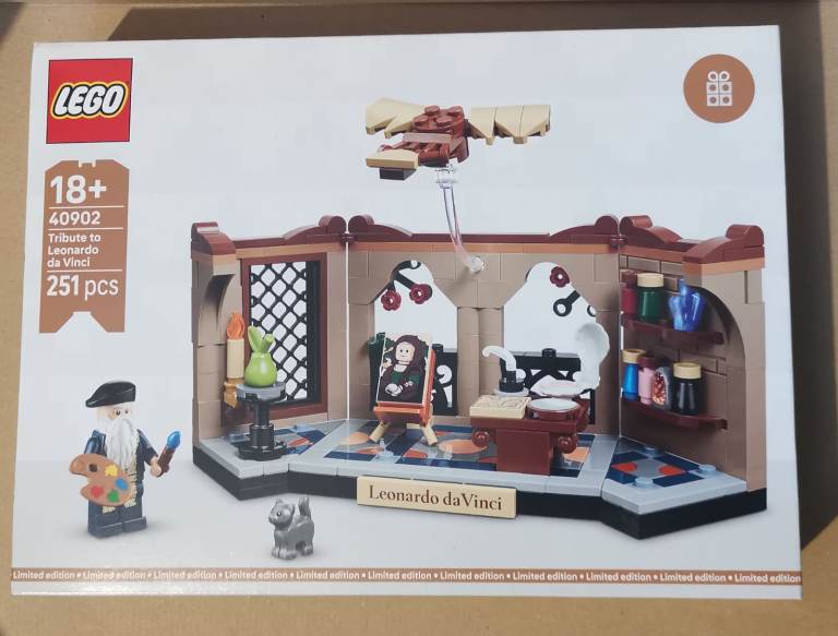 Lego tribute to leonardo da vinci gwp brand new