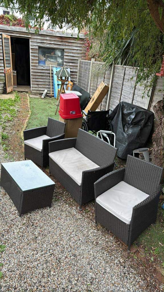 Wicker garden furniture