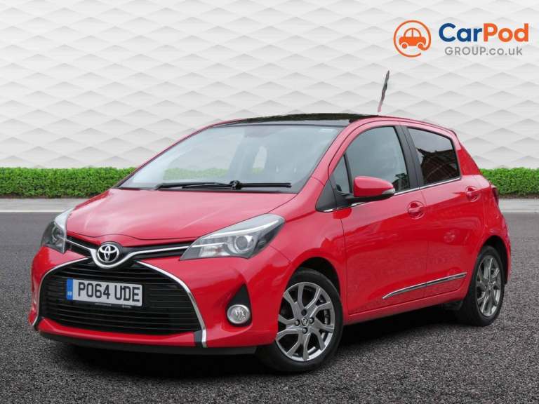 2014 Toyota Yaris 1.33 VVT-i Excel 5dr *PAN ROOF +5 SERVICES +£35 TAX +REV CAM +DAB +CRUISE* HATC...