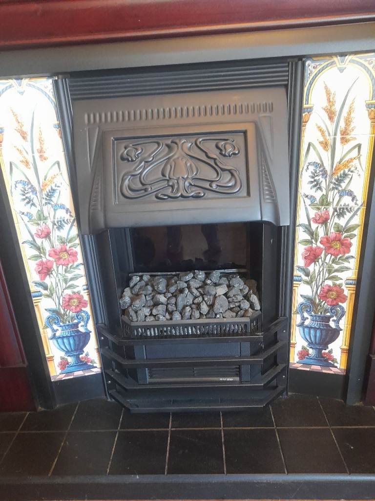 Traditional Wooden Fireplace Surround with Electric Fire